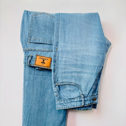 Alpha | Men's Loose fit Sky Blue Jeans
