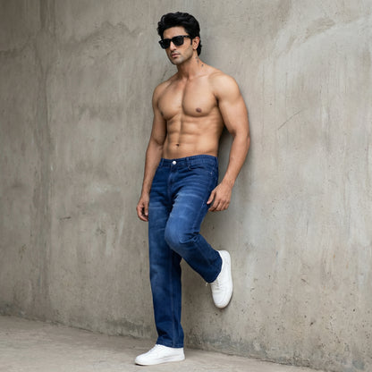 Beta | Men's Loose fit Navy Blue Jeans